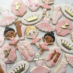 some cookies that are shaped like little ballerinas