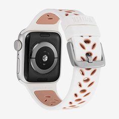 Features: Quick Ship, AdjustableJewelry Closure: BuckleBand Color: WhiteWatch Band Length: 7 1/2 InchBand Content: SiliconeBand Width: 22.5mmCare: Wipe CleanBand Type: StrapCountry of Origin: Imported Apple Watch Silicone Band, Apple Watch Wristbands, Apple Watch Bands Sports, Apple Watch Sizes, Apple Watch Sport, Pink Apple, White Watch, Sporty Casual, Watch Accessories