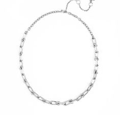 Elongate Cable Chain Necklace Product Specifications: - Sterling Silver White Finished - 17- 20” Long - Hypoallergenic Cable Chain Necklace, Silver Chain Necklace, Cable Chain, Diamond Necklace, Chain Necklace, Silver Necklace, Cable, Sterling Silver, Chain