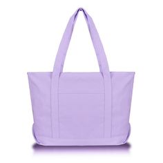 a purple tote bag on a white background