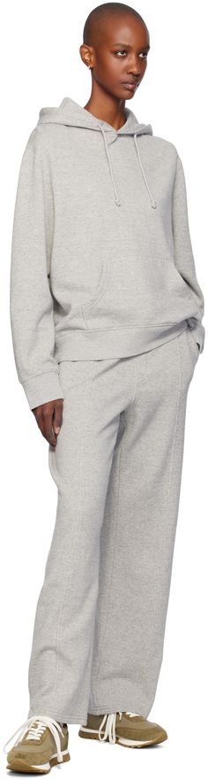 Slim-fit cotton- and cashmere-blend French terry hoodie. · Drawstring at hood · Kangaroo pocket · Rib-knit cropped hem and cuffs Supplier color: Medium grey Relaxed Fit Athleisure Hoodie With Side Pockets, Athleisure Hoodie With Side Pockets And Relaxed Fit, Athleisure Relaxed Fit Hoodie With Pockets, Hooded Sweats With Ribbed Waistband For Loungewear, Cotton Hoodie With Side Pockets For Loungewear, Relaxed Fit Hoodie With Pockets, Relaxed Fit Sportswear Hoodie With Pockets, Relaxed Fit Hoodie With Pockets For Sportswear, Cotton Sportswear Hoodie With Ribbed Waistband