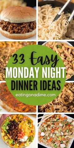 easy dinner ideas that are great for busy nights