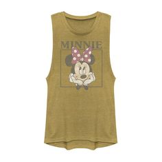 Strike a lovely pose in this delightful juniors' Minnie Mouse portrait tank top.©Disney Strike a lovely pose in this delightful juniors' Minnie Mouse portrait tank top. ©Disney Scoopneck SleevelessFABRIC & CARE Polyester, cotton Machine wash Imported Size: Xxl. Color: Gold. Gender: female. Age Group: kids. Pattern: Graphic. Material: Polyester|Cotton. Friends Sketch, Disney Designs, Vintage Muscle, Muscle Tank Top, Kids Pattern, Muscle Tank Tops, Mickey Mouse And Friends, Muscle Tee, Mickey And Friends