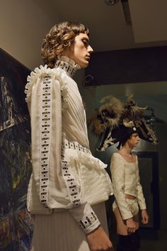 Men’s High Fashion, Outlandish Fashion, Feminine Men Fashion, Feminine Men, Medieval Fantasy Clothing, W Magazine, Mens Fashion Week