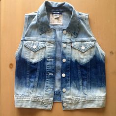 Selling Levi's Sleeveless Jean Jacket. Brand New Without Tags. Size Small Denim Blue Denim Vest Outerwear, Denim Blue Vest Top For Fall, Trendy Blue Denim Vest Top, Trendy Medium Wash Vest Outerwear, Summer Medium Wash Vest Outerwear, Trendy Denim Blue Vest Outerwear, Trendy Denim Vest Outerwear, Casual Blue Denim Vest Top, Denim Vest For Fall