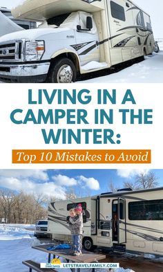 Make the most of your winter camper experience with practical winter camper living tips! Our guide shares crucial mistakes to avoid while camping in winter, so you can stay comfortable and safe. Understand what not to do in a camper during winter to prevent unwanted surprises and enjoy the season. With these insights on living in a camper in cold weather, you’ll be ready to tackle the challenges and enjoy the adventure without worrying about winter RV living mistakes to avoid. Winterize Camper, Camping In Winter, Living In A Camper, Rv Winterizing, Living In An Rv, Rv Organization, Rv Living Full Time, Winter Top, Camper Living