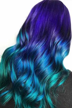 Blue And Green Hair, Mermaid Hair Color, Beautiful Hair Color, Bright Hair, Hair Shades