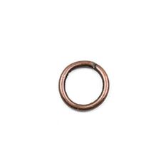 an open metal ring on a white background