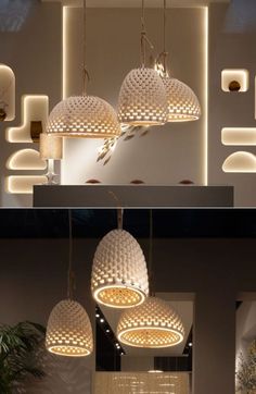 3D-Printed Haibu Suspension Lamps Take Design Inspiration From Beehive Computational Design, Spa Design, Italian Furniture, Suspension Lamp, Wasp, Furniture Manufacturers