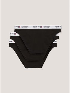 Tommy Hilfiger women's underwear. Made from soft cotton with an elastic logo band, our panty has a comfortable fit, and smooth silhouette. Perfect for everyday wear, delivered in a convenient multipack.  Material: 95% Regenerative Cotton, 5% Elastane. Cotton Briefs With Logo Waistband, Tommy Hilfiger Stretch Cotton Bottoms, Tommy Hilfiger Store, Tommy Hilfiger Logo, New Baby Boys, Tommy Hilfiger Women, Top Shoes, Jeans Shop, New Baby Products