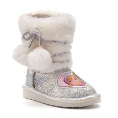 NWT-DISNEY FROZEN GIRLS BOOTS SILVER (10) $50 NEW WITH TAGS IN BOX FROM DISNEY We only sell authentic top quality merchandise. You can purchase with confidence as we take pride in our business. We get all merchandise from reputable companies in United States. If the title, description, item specifics, & pictures do not provide the information you're looking for this item PLEASE do not hesitate to email us any questions. We would be more then happy to answer any questions! ALL ITEMS ARE FROM A SM Pom Pom Boots, Anna And Elsa, Disney Toddler, Frozen Elsa And Anna, Frozen Anna, Disney Shoes, Anna Elsa, Winter Slippers, Anna Frozen