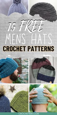 crochet hat patterns for men and women