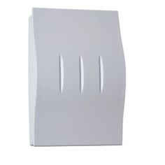 a white paper towel dispenser on a white background