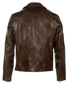 Leather Jackets for Men - Schott NYC Classic Leather Jacket With Contrast Stitching, Classic Vintage Brown Leather Biker Jacket, Classic Leather Outerwear With Contrast Stitching, Classic Vintage Brown Leather Jacket, Leather Jackets For Men, Horween Chromexcel, Mens Fashion Rugged, Biker Jackets, Leather Jacket Style