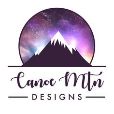 the logo for camo mtn designs, which is designed to look like a mountain with