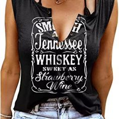 Cotton Blend Tank Tops Features: Smooth As Tennessee Whiskey Sweet As Strawberry Wine Funny Graphic Women Tank Tops , Vintage Distressed Ring Hole Deep V Neck Sleeveless T-Shirt Tops For Women , Summer Casual Drinking Letter Print Sayings Tank Tops , Stylish Retro Smooth As Tennessee Whiskey Country Music Tee Shirts Blouse , Vacation Drinking Party Funny Beach T Shirts Tunic Tank Tops Material:Cotton Blend,Soft Comfortable ,High Quality Boutique, Constructed Of A Light Weight,Soft Poly Cotton Fa Tennessee Whiskey Shirt, Smooth As Tennessee Whiskey, Whiskey Shirt, Strawberry Wine, Wine Print, Country Music Festival, Tennessee Whiskey, Wine Shirts, Beach T Shirts