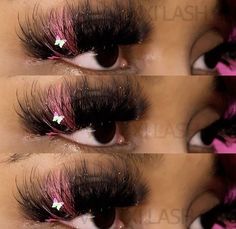 Minks Lashes, Lashes With Color, Studio Lash, Pink Lashes