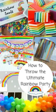 how to throw the ultimate rainbow party