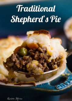 the cover of traditional shepherd's pie