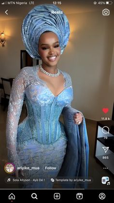 Blue Nigerian Dress, Aso Ebi Damask Styles, Owambe Lace Styles 2024, Igbo George Dress Styles, Aso Ebi Color Combinations, Aso Ebi Lace Style 2024, Damask Asoebi Styles, Asooke Dress, Naija Dresses