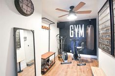 the gym is clean and ready to be used as a place for personal training or exercise