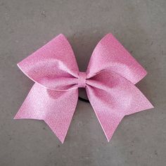 Pink glitter cheer bow Pink Cheer Bow, Pink Cheer Bows, Glitter Cheer Bow, Cheer Bow, Cheer Bows, Pink Glitter, Hair Ties, Hair Accessories, Glitter