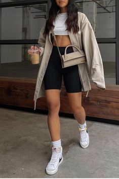 Looks Adidas, Summer Workout Outfits, Looks Pinterest, Elegante Casual, Mode Casual, Athleisure Outfits, Mode Inspo, Sporty Outfits