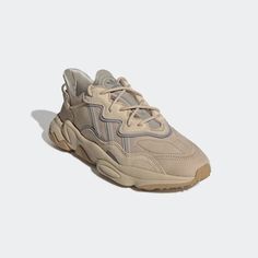 Adidas OZWEEGO ‘Pale Nude’ Ozweego Outfit Women, Ozweego Adidas, Adidas Originals Ozweego, 00s Style, Adidas Ozweego, Beige Outfit, Hype Shoes, Beige Shoes, Athletic Sneakers