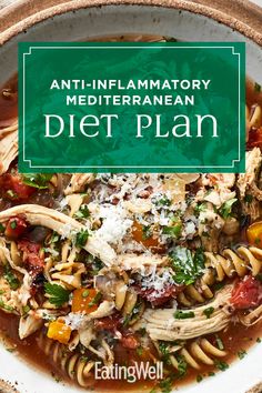 Inflammation Diet Recipes, Anti Inflammation Recipes, Inflammation Diet, Healthy Eating Diets, Mediterranean Diet Plan, Inflammatory Diet