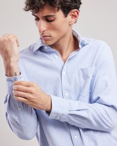 Men's shirt with a chest pocket, slightly open collar, and visible buttoning. The PAUL is the iconic regular-fit shirt. Classic Long Sleeve Shirt With Welt Pockets, Formal Shirt With Spread Collar And Pockets, Classic Button-up Dress Shirt With Pockets, Business Shirt With Lapel Collar And Welt Pockets, Classic Shirt With Welt Pockets, Classic Shirt With Pockets And Fold Down Collar, Classic Collared Dress Shirt With Pockets, Business Shirt With Spread Collar And Welt Pockets, Classic Blue Flannel Workwear Shirt