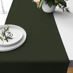 Pine Green Table Runners Placemats color 43 Green Table Runners, Table Runners And Placemats, Dark Hunter Green, Green Table Runner, Color Table, Dark Hunter, Green Table, Table Runner And Placemats, Green Collection