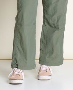 Proof that hiking pants don’t have to be dorky. Ankle length with the option to cinch or not, keep your snacks safe in velcro flap cargo pockets and your midsection pinch-free with encased elastic. Functional Hiking Bottoms With Cargo Pockets, Khaki Hiking Bottoms With Functional Pockets, Versatile Hiking Pants With Pockets, Khaki Bottoms With Functional Pockets For Outdoor Activities, Outdoor Parachute Pants With Cargo Pockets And Straight Leg, Outdoor Straight Leg Parachute Pants With Cargo Pockets, Khaki Cargo Pants With Pockets For Camping, Versatile Nylon Cargo Pants For Outdoor Activities, Khaki Parachute Pants For Outdoor Activities