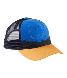 Let your kids show their spirit for adventure with our fun trucker-style hat, ready to go from trailhead to bus stop and back. Slightly Fitted. Polyester mesh shell; polyester twill front panel. Handwash, dry flat. Interior polypropylene band wicks moisture for lasting comfort. Dark Amber is included in the National Parks Collection. Adjustable back strap - one size fits all. Imported. | Kids' Trucker Hat, Synthetic Outdoor Snapback Trucker Hat, Playful Trucker Hat For Outdoor, Playful Snapback Trucker Hat For Outdoor, Blue Trucker Hat For Camping, Fun Blue Trucker Hat For Outdoor, Playful Adjustable Baseball Cap For Outdoor, Adjustable Blue Trucker Hat For Camping, Playful Snapback Baseball Cap For Outdoor, Blue Adjustable Trucker Hat For Camping