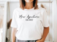 Custom Mrs. Shirt, Bride Shirt, Bride Tee, Bride Gift, Mrs Shirt, Bachelorette Shirt, Engagement Shirt, Wedding Shirt, Engagement Gift Engagement Shirt, Bride Tee, Wife And Husband, Wedding Shirt, Engaged Shirts, Bachelorette Shirt, Mrs Shirt, Bride Shirt, Husband Shirts