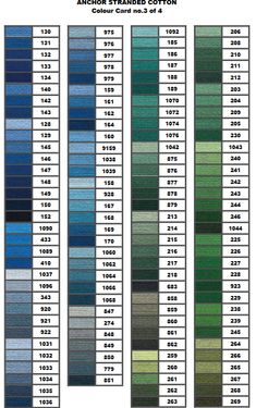 the color chart for an assortment of fabrics