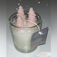 Rachel Zoe Winter Pink Trees Candle 10oz Christmas Day Scented Pastel Sparkly Cute Kawaii Home Decor Brand New With Tag Nwt #Holidays #Hello Kitty #Cute #Scented #Candle Pink And White Christmas Decor, Pink Christmas Bedroom, Kawaii Home Decor, Holiday Bedroom Decor, Kawaii Home, Pastel Christmas Decor, Cute Christmas Ideas, Hello Kitty Cute, Candle Obsession