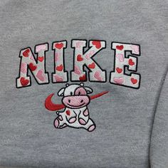 Nike Cow Heart Love Embroidered Sweatshirt, Animal Embroidered Hoodie, Best Valentine’s Day Gifts Welcome to our clothing store, where we have a fantastic collection of animal embroidered sweatshirt, hoodie, and many other exciting clothing items. Our embroidered sweatshirts, t-shirts, and hoodies are the perfect addition to your wardrobe, offering a stylish and trendy look that... Cute Embroidery Sweatshirts & Hoodies, Custom Nike Sweatshirt Heart, Valentines Nike Sweatshirt, Valentines Hoodie, White Nike Sweatshirt, Valentine’s Day Embroidery Sweatshirts, Nike Women Sweatshirt, Valentine’s Day Hoodie, Hello Kitty Accessories