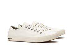 White Monterey Sneaker | Mens Casual Sneakers | SeaVees Casual Everyday Sneakers With White Laces, Casual Sneakers With Lacing For Spring, Casual Sneakers For Everyday Use, Casual Spring Sneakers With Lacing, Everyday Lace-up Sneakers, Fall Cotton Lace-up Sneakers, Casual Canvas Sneakers With Lace-up Fastening, Casual Canvas Sneakers With Front Lace-up Fastening, White Casual Sneakers For Everyday Use