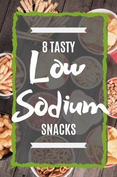 Sep 15, 2020 - Low sodium snacking doesn't have to be hard. Pay attention to labels, and make healthy choices. Low sodium snacks can be delicious! Low Salt Snacks Appetizers, 2000mg Sodium Diet, Low Sodium Packed Lunches, Low Sodium Football Snacks, Sodium Free Desserts, Low Sodium Appetizers Easy, Healthy Low Sodium Snacks, Low Salt Appetizers, Low Sodium Snacks Easy