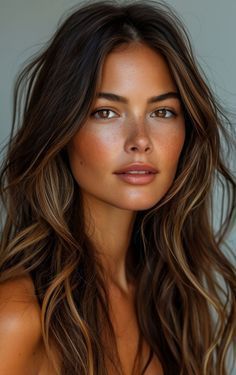 Rambut Brunette, Blonde Hair Transformations, Wifi Internet, Brunette Balayage Hair, Brown Hair Balayage, Long Brown Hair, Balayage Brunette, Hair Color Trends, Brown Hair Colors