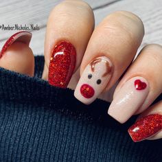 1301 - His Queen - Double Dip Nails Nail Ideas Christmas, Nail Design Christmas, Nails Acrylic Christmas, Nail Art Christmas, Christmas Nail Design, Christmas Nail Ideas, Cute Christmas Nails, Christmas Gel Nails, Christmas Nails Acrylic