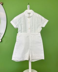 YoYo Boutique Baptism Rodolfo Shorts Outfit Short Cotton Sets For Spring, Spring Cotton Sets In Short Style, Cotton Spring Sets In Short Style, Short Cotton Sets With Pockets, Cotton Sets With Pockets And Short Length, Cotton Short Sets For Spring, Cotton Short Length Sets For Spring, Spring Cotton Sets With Short Length, White Cotton Short Sets