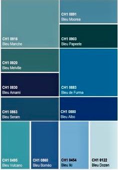 the shades of blue and green are shown in this color chart for different colors, from light to dark