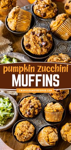 Savor the perfect holiday brunch food with these Pumpkin Zucchini Muffins! A simple pumpkin recipe with pumpkin puree, shredded zucchini, pure maple syrup, chocolate chips, and warm spices, all freezer friendly and vegetarian. Bake a batch today! Recipe With Pumpkin Puree, Pumpkin Zucchini Muffins, Recipe With Pumpkin, Pumpkin Zucchini, Pumpkin Breakfast Recipes, Zucchini Recipes Healthy, Pumpkin Recipes Healthy, Fall Fun Food, Pumpkin Recipes Easy