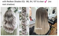 Icy Blonde Formula Shades Eq, Icy Redken Toners, Redken Shades Icy Blonde Formula, Icy Blonde Formula Redken, Aveda Icy Blonde Toner Formula, Hairstylist Tips, Hair Formulas