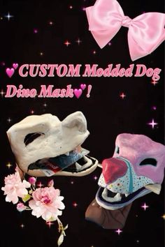 Check the link for my commission status! I can make a raptor mask into a dog, paint it, add eyes, horns, etc. Prices start at $65 for a plain, smoothed dinosaur mask (white base coat is free). Raptor Mask, Sans Mask, Pugs In Costume, Deadpool Mask, Dino Mask, Custom Mask, Dinosaur Mask, Dog Mask, Mr Fox