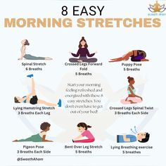 the 8 easy morning stretches that are great for beginners to do in their home