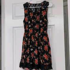 Beautiful Floral Dress! Entire Back, Some Of The Sides, And The Bottom Has Gorgeous Flowery Lace. Easy To Button Back, Too! Never Worn, Practically New! Price Negotiable, Feel Free To Make An Offer! Forever 21 Black Floral Print Dress, Forever 21 Floral Print V-neck Dress, Forever 21 Flowy Floral Print Dresses, Forever 21 Floral Print Sundress, Casual Floral Print Dress By Forever 21, Casual Black Sleeveless Floral Dress, Beautiful Floral Dresses, Floral Lace Dress, New Price