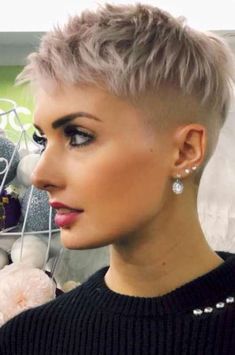 Classy Shaved Pixie, Best Short Haircuts, Very Short Hair