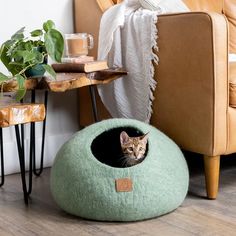 Discover the ultimate comfort and style for your feline friend with our Premium Felted Wool Cat Cave Bed. Designed for cat lovers who value both aesthetics and functionality, this cozy cave bed is perfect for large or small cats, providing them with a private and snug haven. Luxurious Felted Wool Material: Crafted from Cave Bed, Niche Chat, Wool Cat, Blue Valentine, Aesthetic Cat, Cat Cave, Purple Fire, Felt Wool, Cots